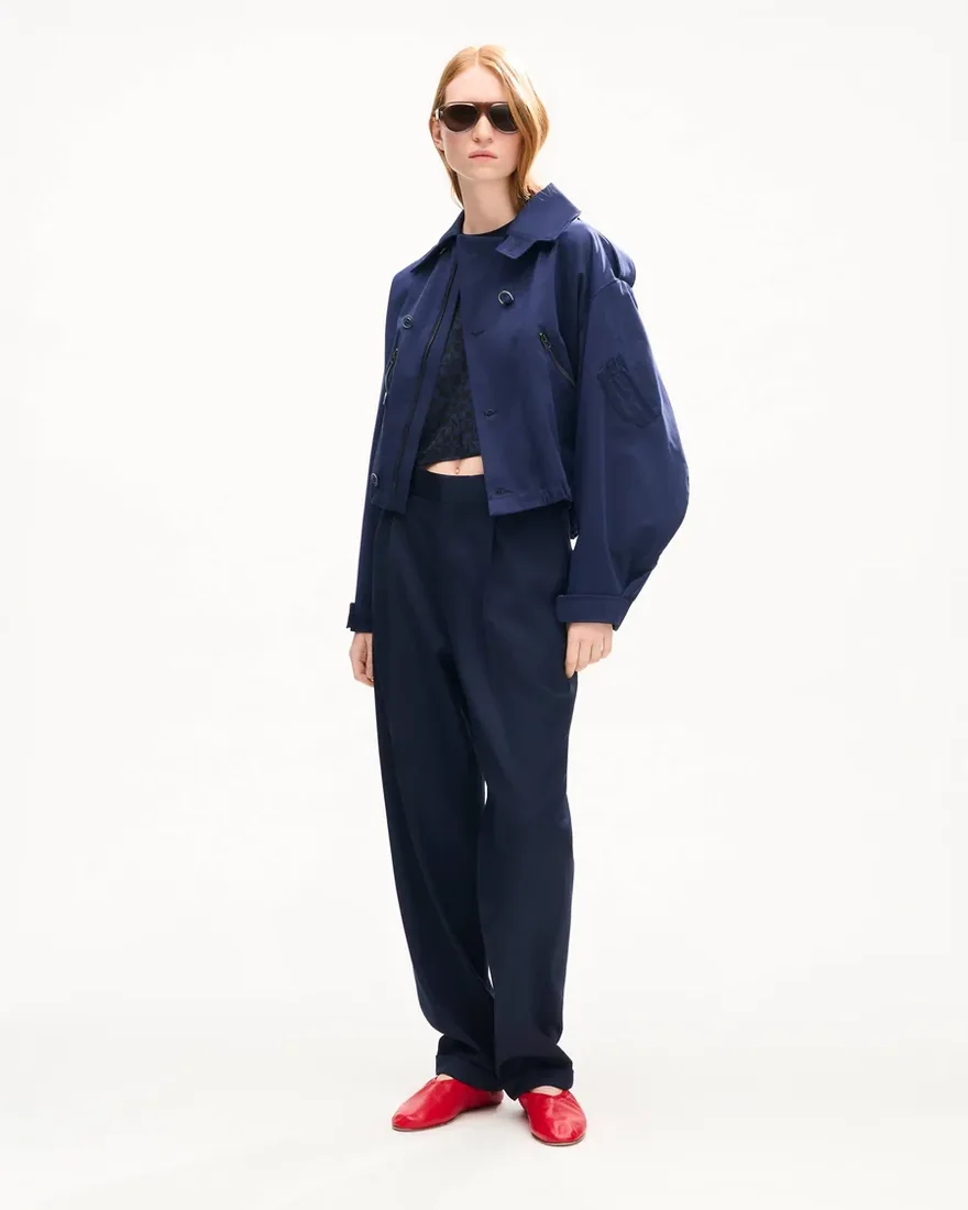 Куртка-блузон Kenzo вкороченої довжини з бавовни — фото 4