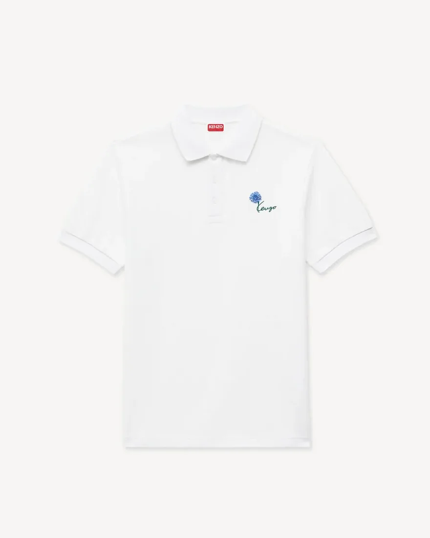 Поло Kenzo slim fit з вишивкою з бавовни